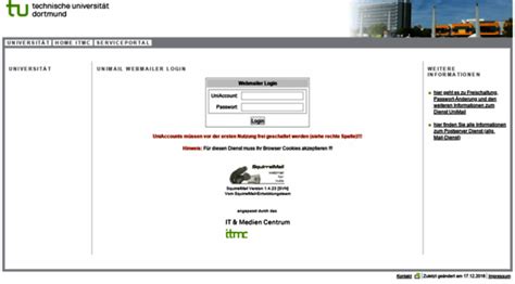 tu dortmund unimail|roundcube webmail tu dortmund.